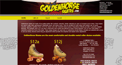Desktop Screenshot of goldenhorseskates.com