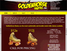 Tablet Screenshot of goldenhorseskates.com